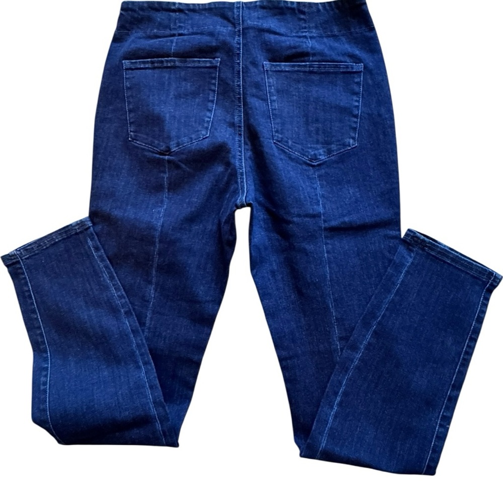 NIC + ZOE Atlas Indigo Pull On Jeans Size 4 NWT Stretch Slim Straight - Picture 4 of 10